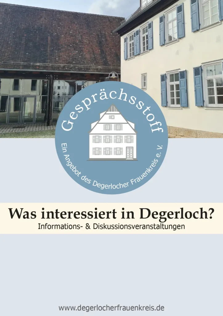 Gesprächsstoff, Degerlocher Frauenkreis e.V.