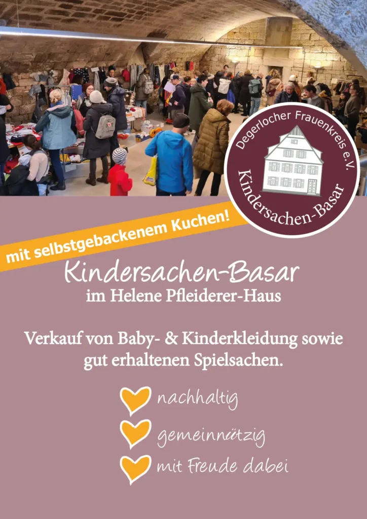 Kindersachenbasar, Degerlocher Frauenkreis e.V.